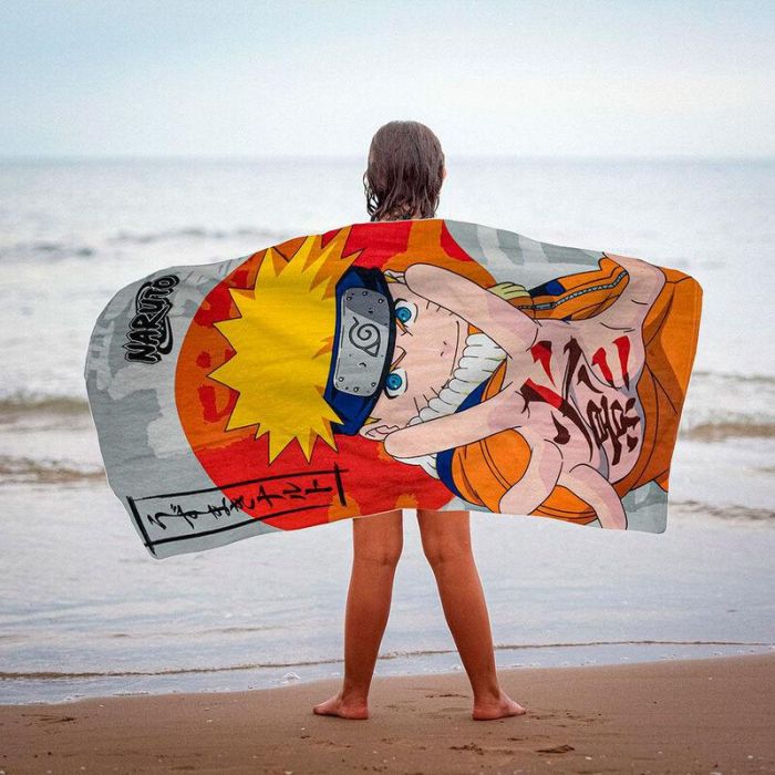 Toalla de Playa Naruto Multicolor 100 % poliéster