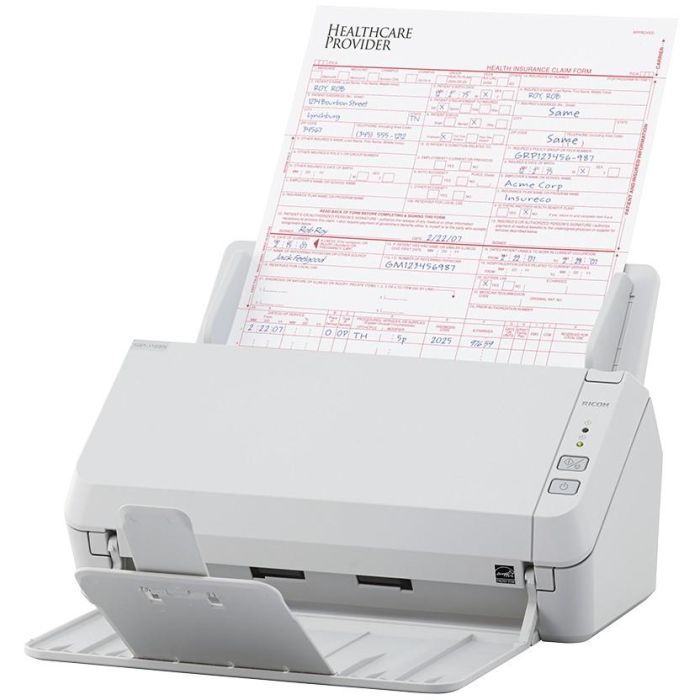 Ricoh SP-1125N Escáner de Documentos - 25 ppm, 600x600 DPI, ADF, Ethernet, USB 3.2 3