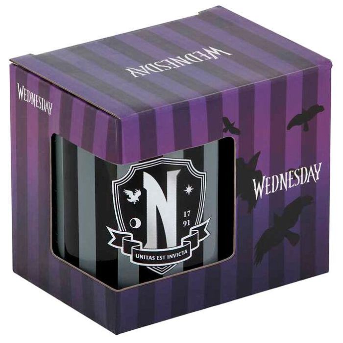 Wednesday Miércoles Taza Original Negro 0.35L - Cerámica para Bebidas Calientes con Caja Regalo 4 Wednesday Miércoles Taza Original Negro 0.35L - Cerámica para Bebidas Calientes con Caja Regalo 4