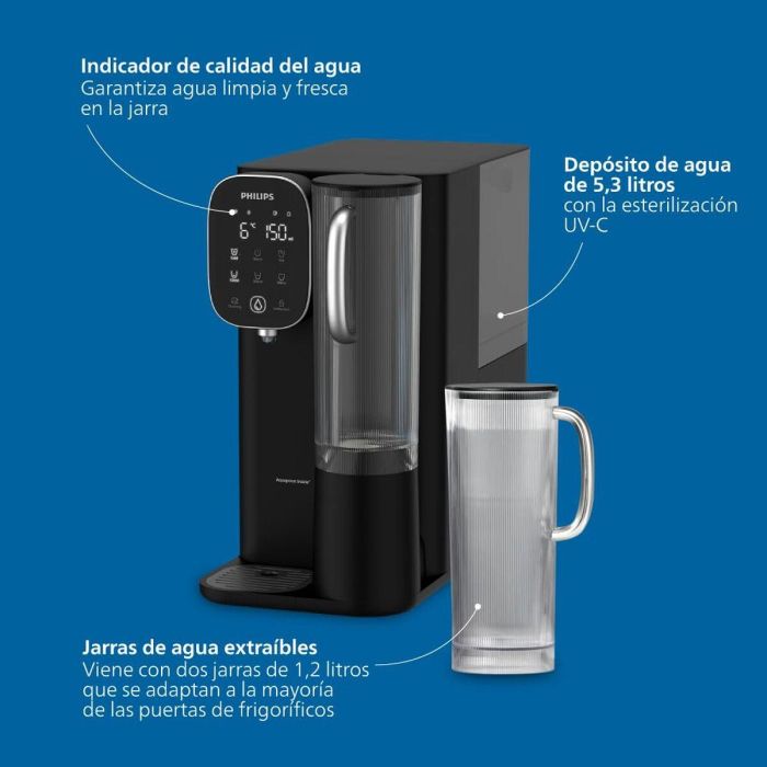 Botella Pulverizadora Philips Negro Plástico Botella Pulverizadora Philips Negro Plástico