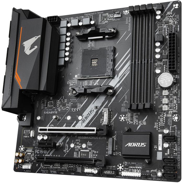 Gigabyte B550M AORUS ELITE Placa Base Micro ATX AMD B550 Socket AM4 para AMD Ryzen DDR4 3 Gigabyte B550M AORUS ELITE Placa Base Micro ATX AMD B550 Socket AM4 para AMD Ryzen DDR4 3
