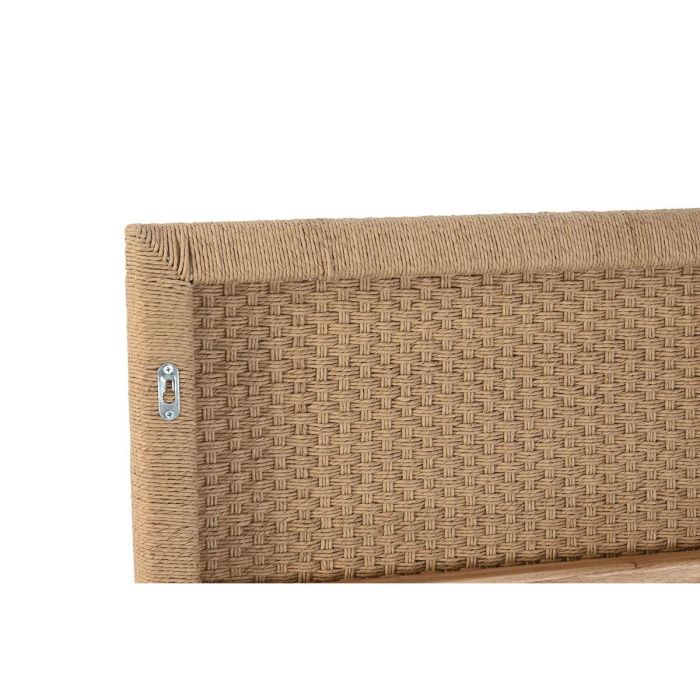 DKD Home Decor Cabecero Cama Boho de Teca y Fibra Natural 165x105x5.5 cm 1 DKD Home Decor Cabecero Cama Boho de Teca y Fibra Natural 165x105x5.5 cm 1