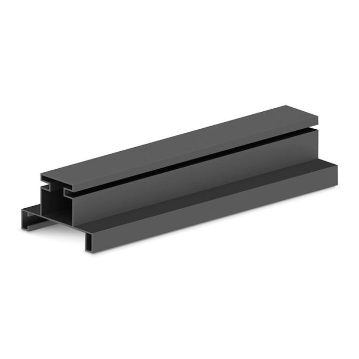Perfil Gola Doble Vertical Acabado Negro, Blanco, Plata Mate 2,5M Acabado Negro Sc Herrajes Perfil Gola Doble Vertical Acabado Negro, Blanco, Plata Mate 2,5M Acabado Negro Sc Herrajes