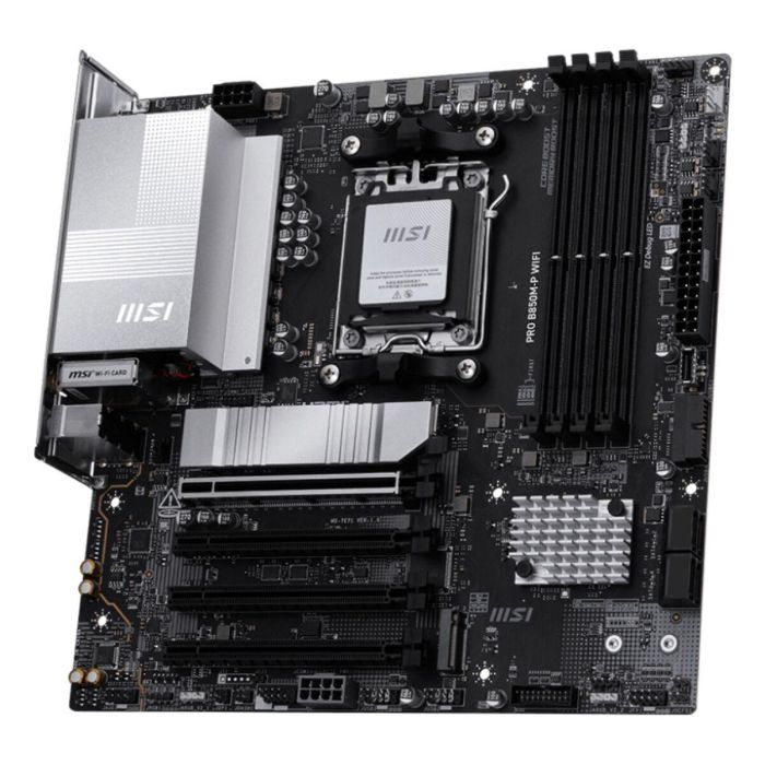 MSI 911-7E71-001 Placa Base micro ATX AMD B850 Zócalo AM5 DDR5 Wi-Fi 7 5GbE PCIe 5.0 3x M.2 para AMD Ryzen 11 MSI 911-7E71-001 Placa Base micro ATX AMD B850 Zócalo AM5 DDR5 Wi-Fi 7 5GbE PCIe 5.0 3x M.2 para AMD Ryzen 11