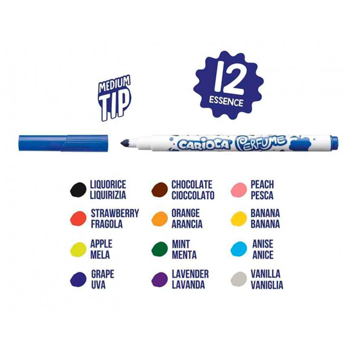 Carioca Rotuladores Perfumados Doble Punta Caja 12 Unidades Colores Surtidos 2