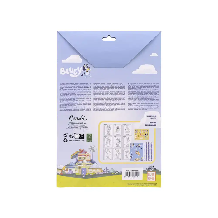 Cerda Set de Papeleria Coloreable Bluey Set Regalo 320x0x215 mm 1