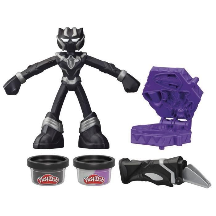 Play-Doh Black Panther, garras afiladas con figura flexible y masa para modelar, 4 años, Marvel 1 Play-Doh Black Panther, garras afiladas con figura flexible y masa para modelar, 4 años, Marvel 1