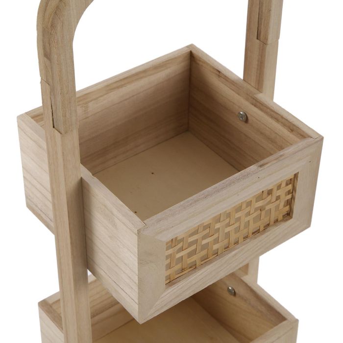 Estanteria De Mader 3 Cestas Versa 23X77CM 1 Estanteria De Mader 3 Cestas Versa 23X77CM 1