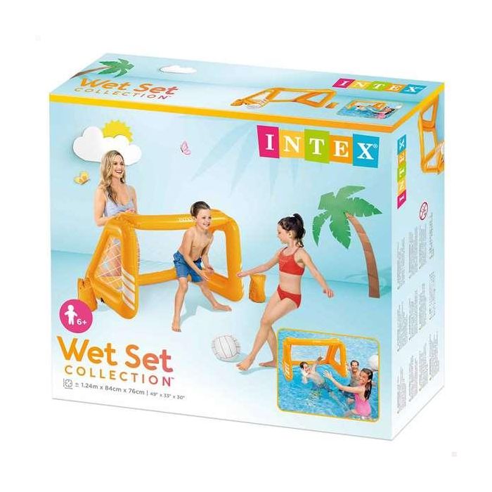 Intex Portería Hinchable Agua/Jardín 124x84x76 cm con Pelota para Niños + 6 Años 6