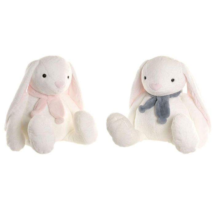 DKD Home Decor Peluche Conejo Kids Crema 40 x 100 x 50 cm Poliéster (2 Unidades)