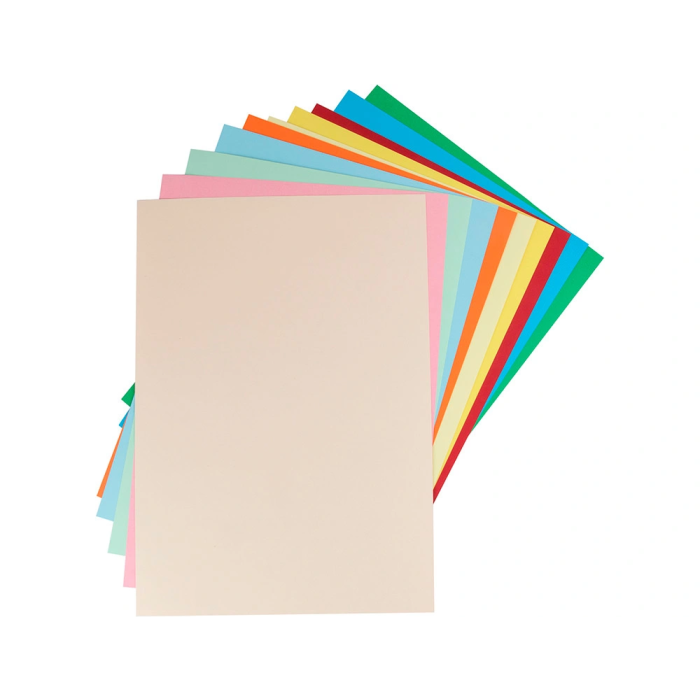 Liderpapel Cartulina A3 180g/m2 10 Colores Surtidos Paquete 100 Hojas 4