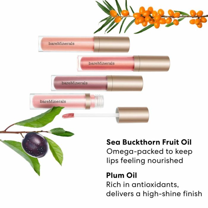 Bare Minerals #wonder MINERALIST Lip Gloss-Balm, Brillo y Bálsamo Labial Vegano No Pegajoso, Hidratante con Aceites de Frutas 4 ml 3