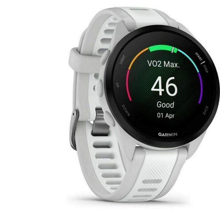 Reloj GPS conectado - GARMIN - Forerunner 165 - 1.2 - Blanco con pulsera Blanca y Gris Claro 3 Reloj GPS conectado - GARMIN - Forerunner 165 - 1.2 - Blanco con pulsera Blanca y Gris Claro 3