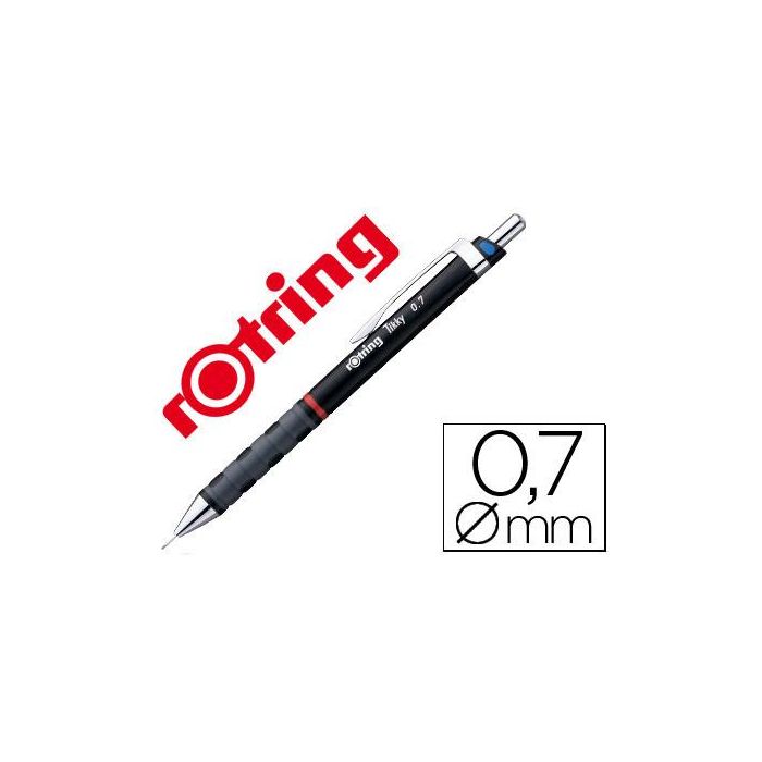 Portaminas Rotring Tikky 0,7 mm Negro