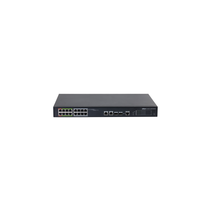 (Dh-Lr2218-16Et-240-V2) Dahua Switch L2 Epoe Gestionable 16 Puertos 10/100 (8 Epoe/Eoc + 8 Poe) + 2 Uplink Combo Gigabit/Sfp 2