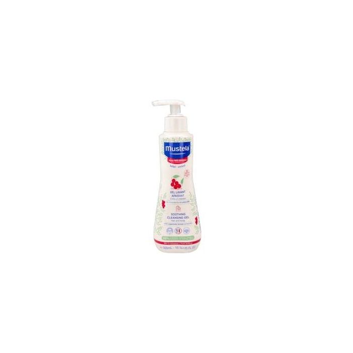 Mustela Gel de Baño Confort Bebé y Niño Piel Sensible Hipoalergénico Sin Fragancia 98% Natural con Schisandra BIO 300 ml