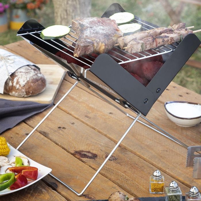Mini Barbacoa Plegable Portátil para Carbón Foldecue InnovaGoods 6