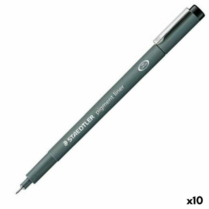 Rotuladores Staedtler Pigment Line Negro (10 Unidades) 0 Rotuladores Staedtler Pigment Line Negro (10 Unidades) 0