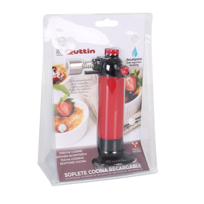 Quttin Soplete Cocina Recargable, 7 cm Ancho, 15 cm Alto, 9 cm Largo (6 Unidades) 2