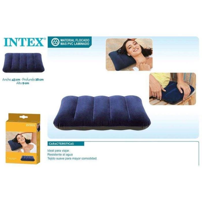 Almohada hinchable flocada 43x28x9 cm 1 Almohada hinchable flocada 43x28x9 cm 1