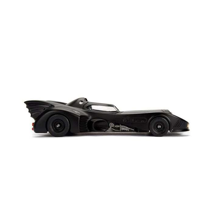 Coche metal batmóvil 1989, incluye figura batman de metal 7 cm escala 1:24 30x15x11 cm 18