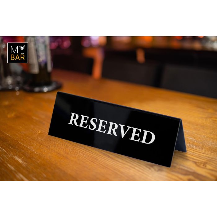 Placa Acrílica Reservado 15x5 cm - My Bar (24 Unidades) 13 Placa Acrílica Reservado 15x5 cm - My Bar (24 Unidades) 13