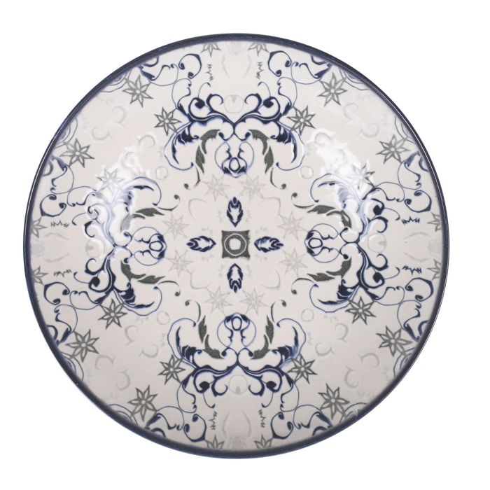 La Mediterranea Vajilla 12 Piezas Tesa Monaco Ivory Brillo - Platos Llano 26 cm, Hondo 21 cm, Postre 20 cm (2 Unidades) 9