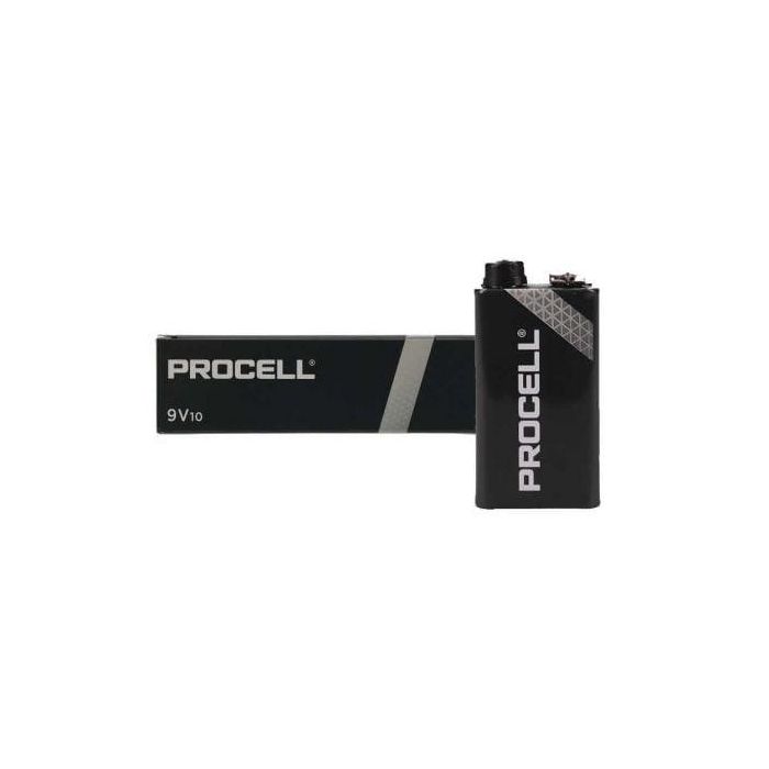 Pack de 10 Pilas Duracell PROCELL ID1604IPX10/ 9V/ Alcalinas