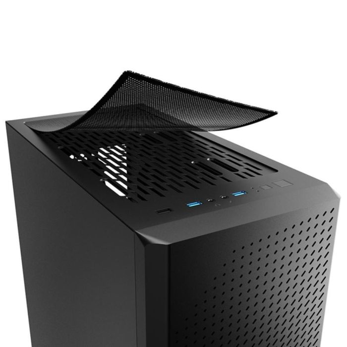 SHARKOON VS9 Midi Tower Negro, Caja ATX Compacta para Gaming y Trabajo con Espacio para Múltiples Ventiladores y SSD, Diseño Elegante 5