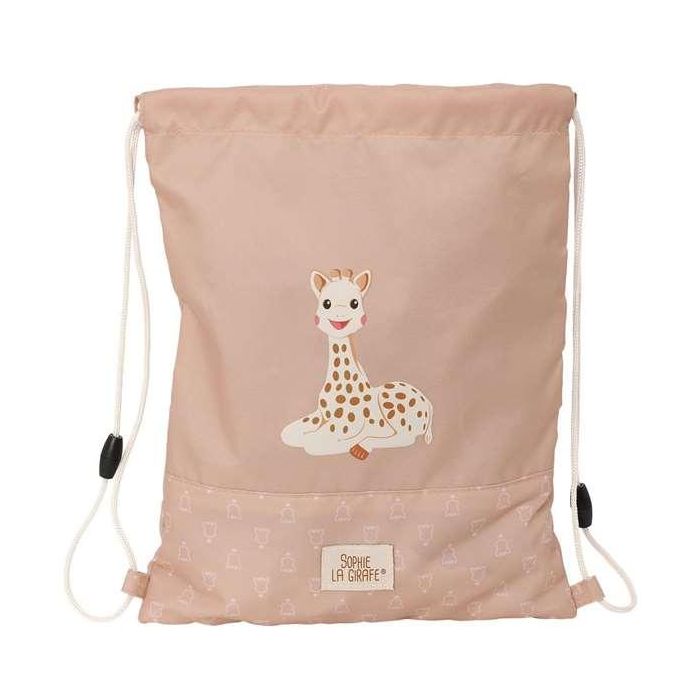 Bolsa Mochila con Cuerdas Sophie la Girafe Beige 26 x 34 x 1 cm 3