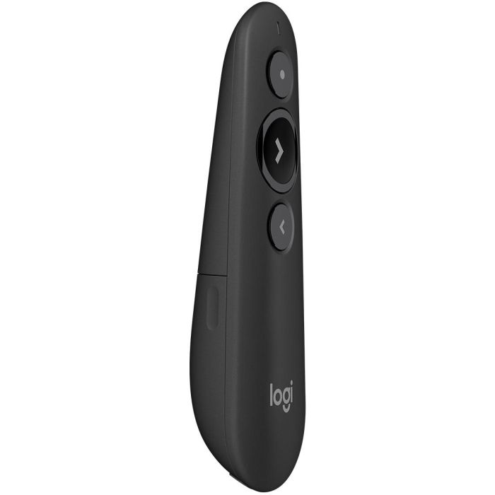 Logitech R500 Mando Presentaciones Láser Inalámbrico Plug & Play para Diapositivas - Alcance 20m, Compatible Software 3