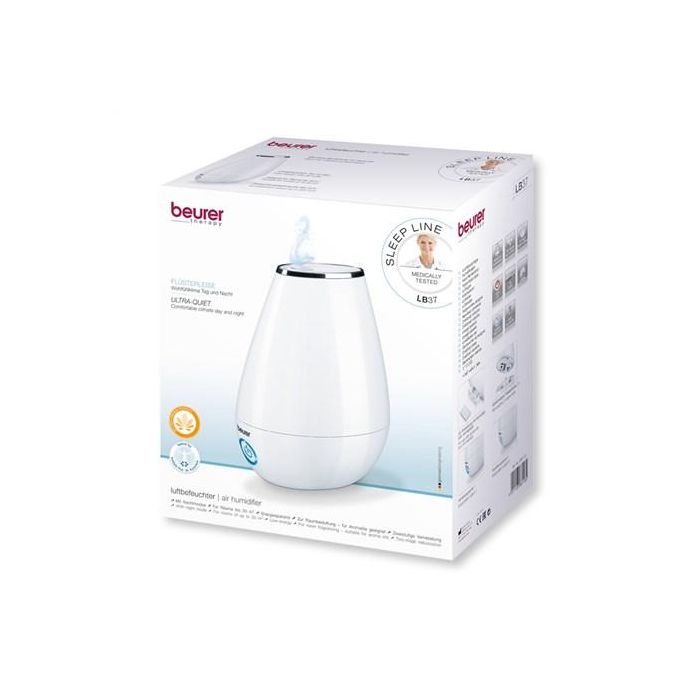 Beurer LB-37 Humidificador de Aire Blanco, Ultrasonido, hasta 20m2, Apto para Aceites Aromáticos 1 Beurer LB-37 Humidificador de Aire Blanco, Ultrasonido, hasta 20m2, Apto para Aceites Aromáticos 1
