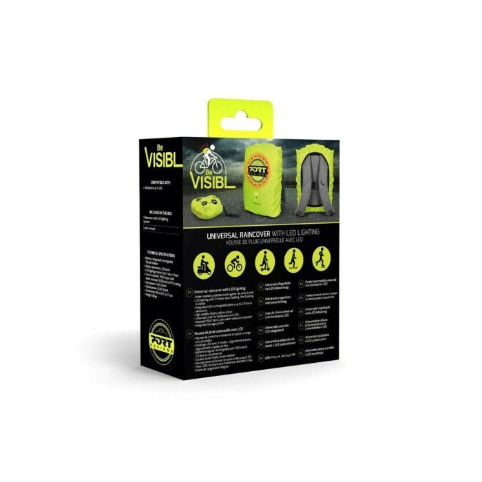 Port Designs POR1685165592336 Funda Lluvia Universal con LED Recargable para Mochilas hasta 25L / Portátiles 14-15.6 pulgadas 15 Port Designs POR1685165592336 Funda Lluvia Universal con LED Recargable para Mochilas hasta 25L / Portátiles 14-15.6 pulgadas 15