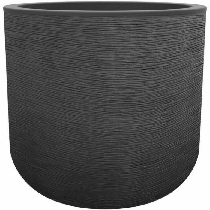 EDA PLASTIQUE - Maceta redonda Graphit'Up 40 cm - 32,5 L - Gris antracita EDA PLASTIQUE - Maceta redonda Graphit'Up 40 cm - 32,5 L - Gris antracita