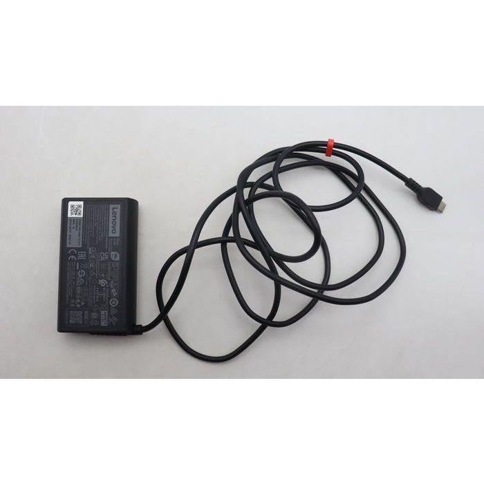 Lenovo AC adapter with 65W power output, multiple voltage options (20V, 15V, 9V, 5V), USB-C connector. Lenovo AC adapter with 65W power output, multiple voltage options (20V, 15V, 9V, 5V), USB-C connector.