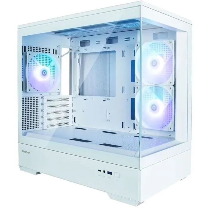 Zalman Caja PC P30 Torre Media Formato M-ATX Blanca ZAL1707619791709 4