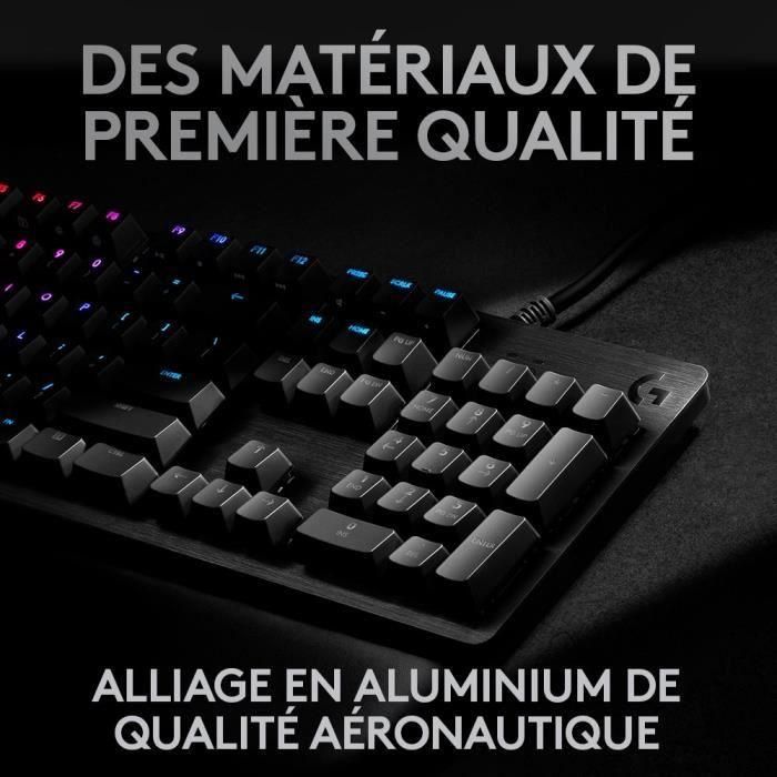 Logitech G G512 Teclado mecánico para juegos LIGHTSYNC RGB Carbono, alto rendimiento con interruptores mecánicos y relé USB 2 Logitech G G512 Teclado mecánico para juegos LIGHTSYNC RGB Carbono, alto rendimiento con interruptores mecánicos y relé USB 2