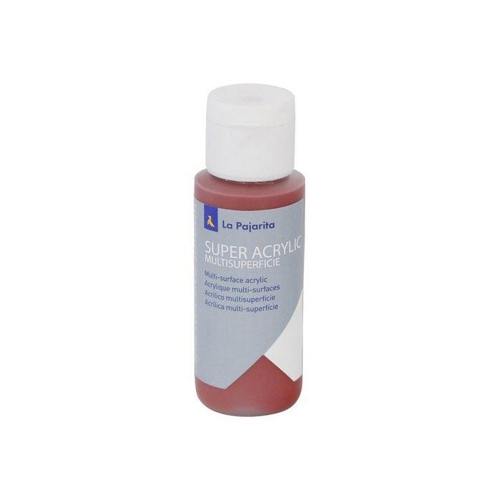 Pintura Acrilica La Pajarita 60 Ml (Bote) Oxido Rojo A-27 6 unidades
