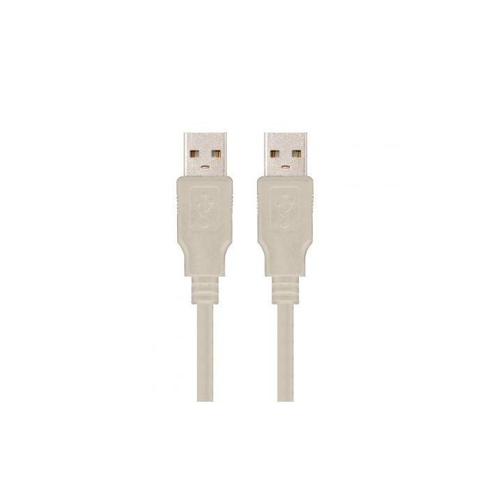 Nanocable 10.01.0304 Cable USB 2.0 Tipo A Macho a Macho, 3 metros, Beige 1 Nanocable 10.01.0304 Cable USB 2.0 Tipo A Macho a Macho, 3 metros, Beige 1