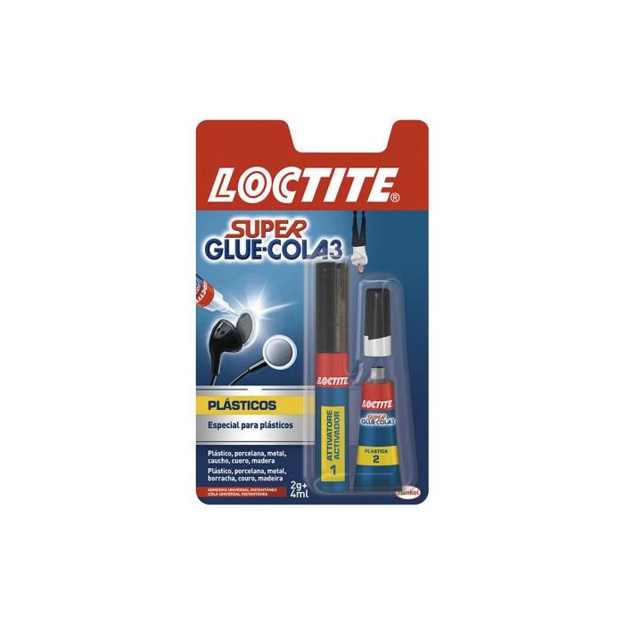 Loctite Superglue-3 Plásticos Difíciles Bl 4 Ml + 2 Gr Loctite 2642430