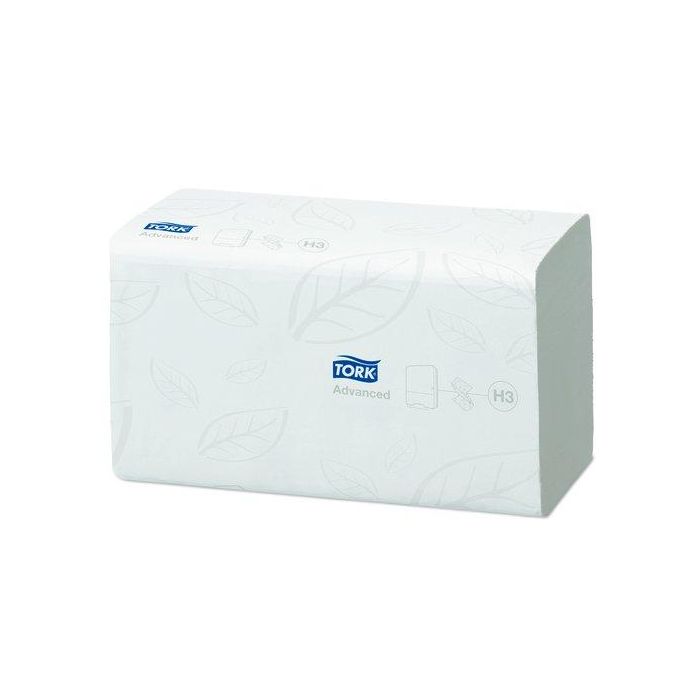 Toalla Secamanos Tork Plegada En V Celulosa 23X24,8 Cm. 2 Capas Paquete De 250