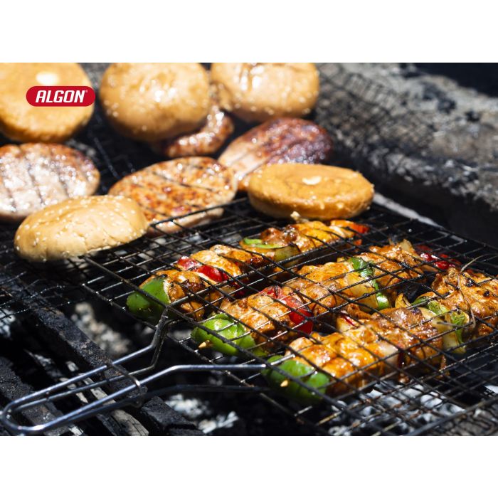 Algon Bbq Parrilla BBQ Cr-Wood S/Patas 41x30 cm (8 Unidades) 3