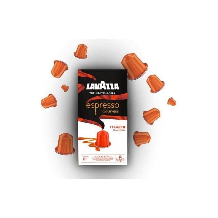 Lavazza 8686 Cápsulas de Café Espresso Gourmet Caramel para Nespresso, 10 unidades, 100% Arábica Tueste Medio 1 Lavazza 8686 Cápsulas de Café Espresso Gourmet Caramel para Nespresso, 10 unidades, 100% Arábica Tueste Medio 1