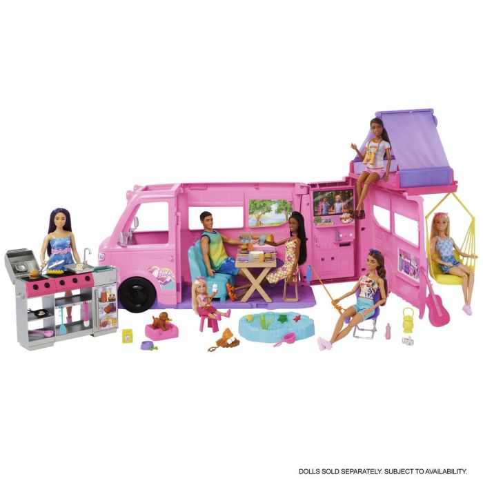 Mattel Supercaravana Barbie 2025 con 7 Zonas de Juego y 6 Accesorios, Dimensiones 88x37,30x52,40 cm 0 Mattel Supercaravana Barbie 2025 con 7 Zonas de Juego y 6 Accesorios, Dimensiones 88x37,30x52,40 cm 0