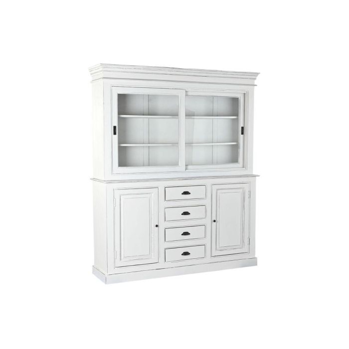 Vitrina Home ESPRIT Blanco Cristal Madera de mango 170 x 45 x 200 cm Vitrina Home ESPRIT Blanco Cristal Madera de mango 170 x 45 x 200 cm