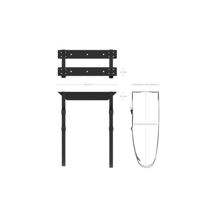 AISENS - SOPORTE PARA CPU DEBAJO DE ESCRITORIO CON CORREA, NEGRO 2 AISENS - SOPORTE PARA CPU DEBAJO DE ESCRITORIO CON CORREA, NEGRO 2