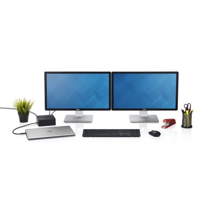 Dell TB16 - Base Doble Thunderbolt 3 de 180W con 2x USB 2.0, 3x USB 3.0, 1x Thunderbolt 3 (USB-C), 1x LAN para Notebooks 4