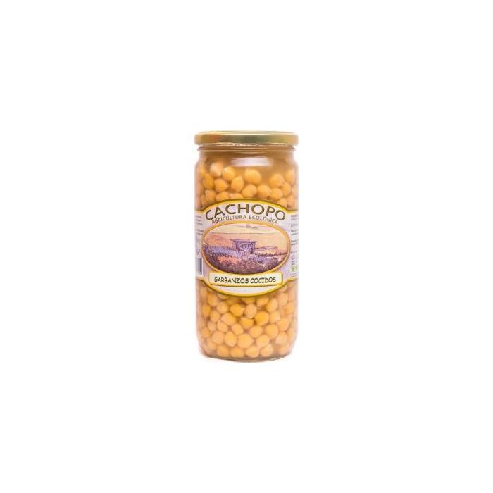 CACHOPO Garbanzos Cocidos Eco Pedrosillano Nacional 720g. Tiernos y Suaves, 100% Natural, sin Conservantes