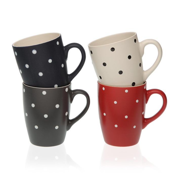 Mug Surtido Puntos Versa 8X10CM (4 Unidades) Mug Surtido Puntos Versa 8X10CM (4 Unidades)
