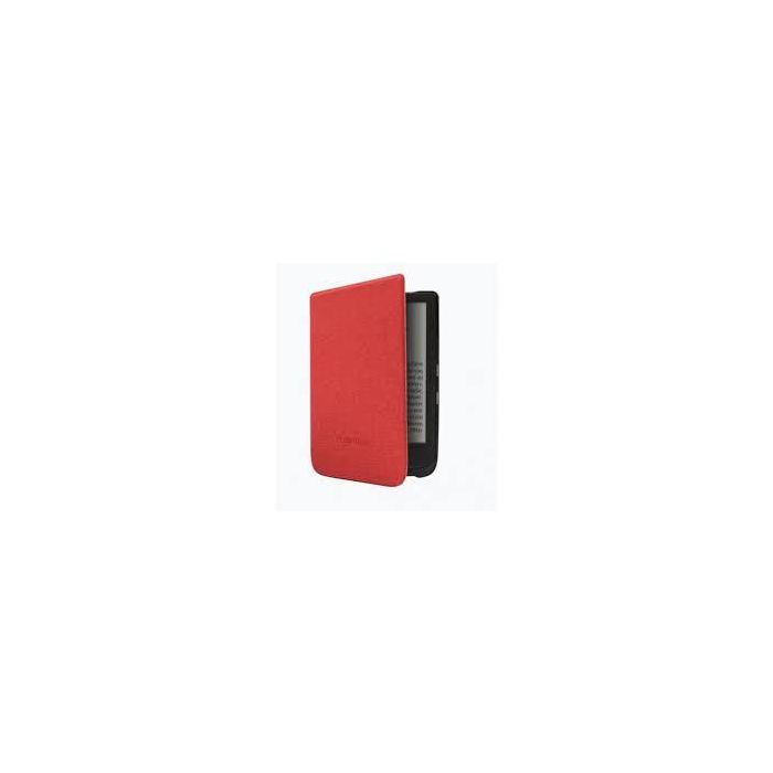 Pocketbook readers Funda Shell Series Rojo para Basic 4, Basic Lux 4, Basic Lux 2, Touch Lux 4, Touch Lux 5, Touch HD 3, Color